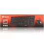 NGS Cocoa Kit Teclado Multimedia y Ratón con Cable Negro